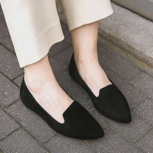 Birdies Black Velvet Slip on Loafers Slippers Shoes   Women's Size 7.5